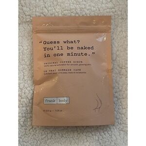 Frank Body Original Coffee Scrub 100% Natural Skin Exfoliator 7.05 Oz New